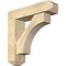 Ekena Millwork Westlake Craftsman Rough Sawn Bracket w/ Offset Brace, Douglas Fir, 6"W x 22"D x 22"H BKT0604X22X22WTL04RDF - alternate 1
